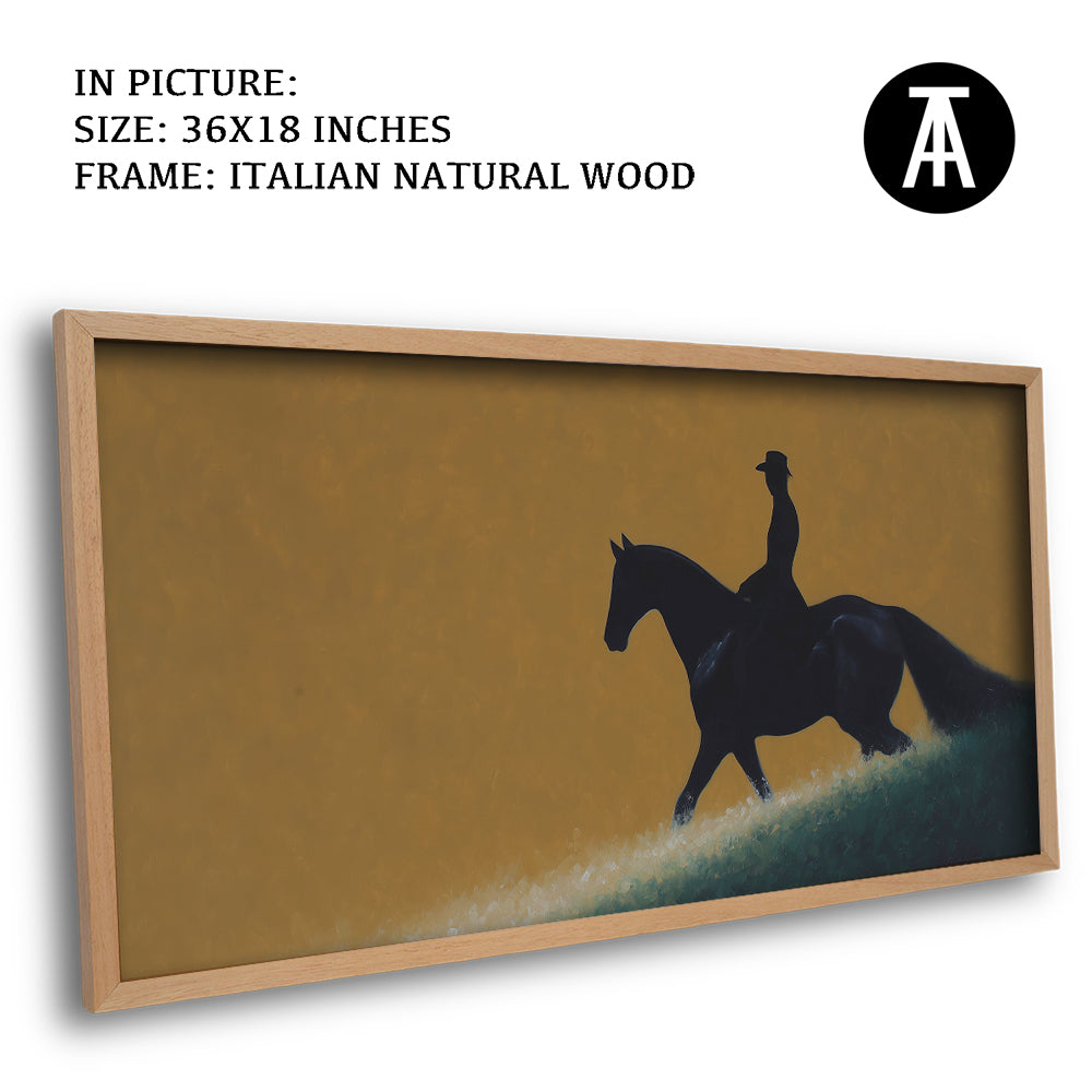 Artwork in Natural Wood Frame