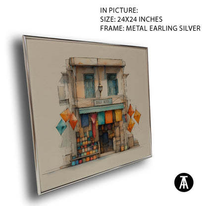 Artwork in Metal Earling Silver Frame