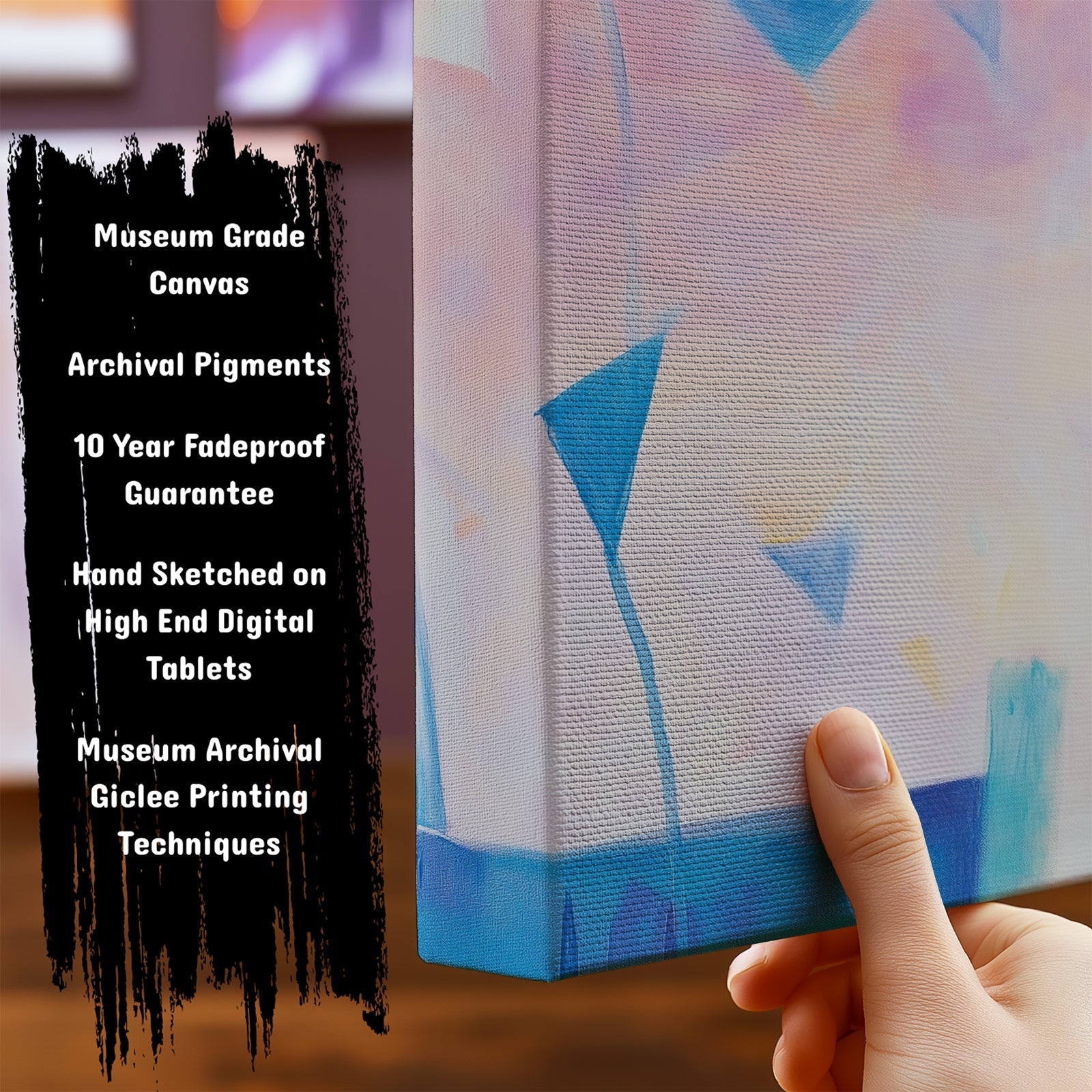 Important Features of our Abstract ArtworksDisturbed Pink by NYC Abstract
