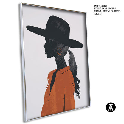 Artwork in Metal Earling Silver Frame