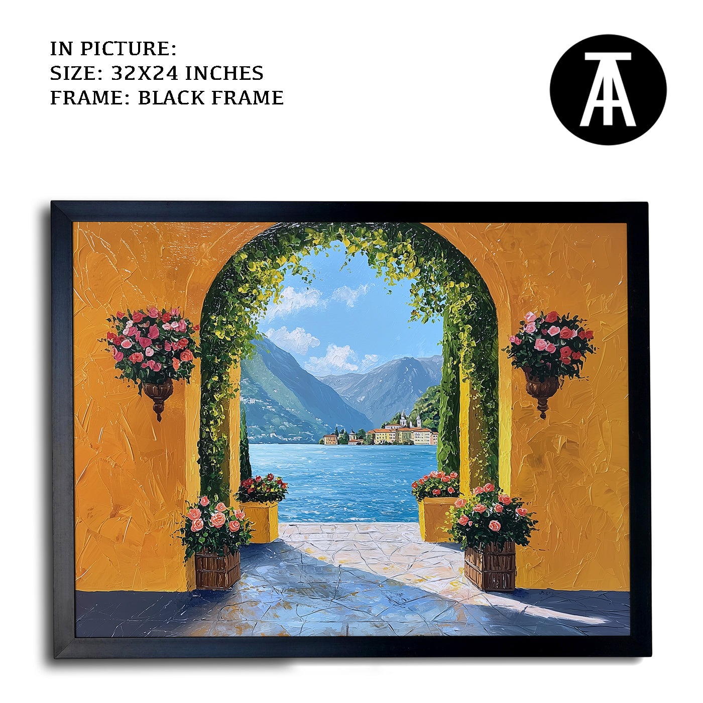 Artwork in Metal Earling Silver Frame