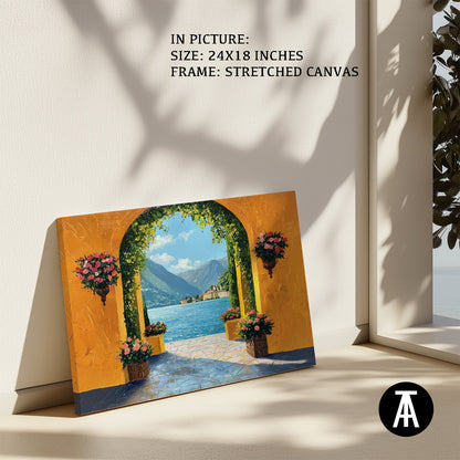 Artwork in Natural Wood Frame