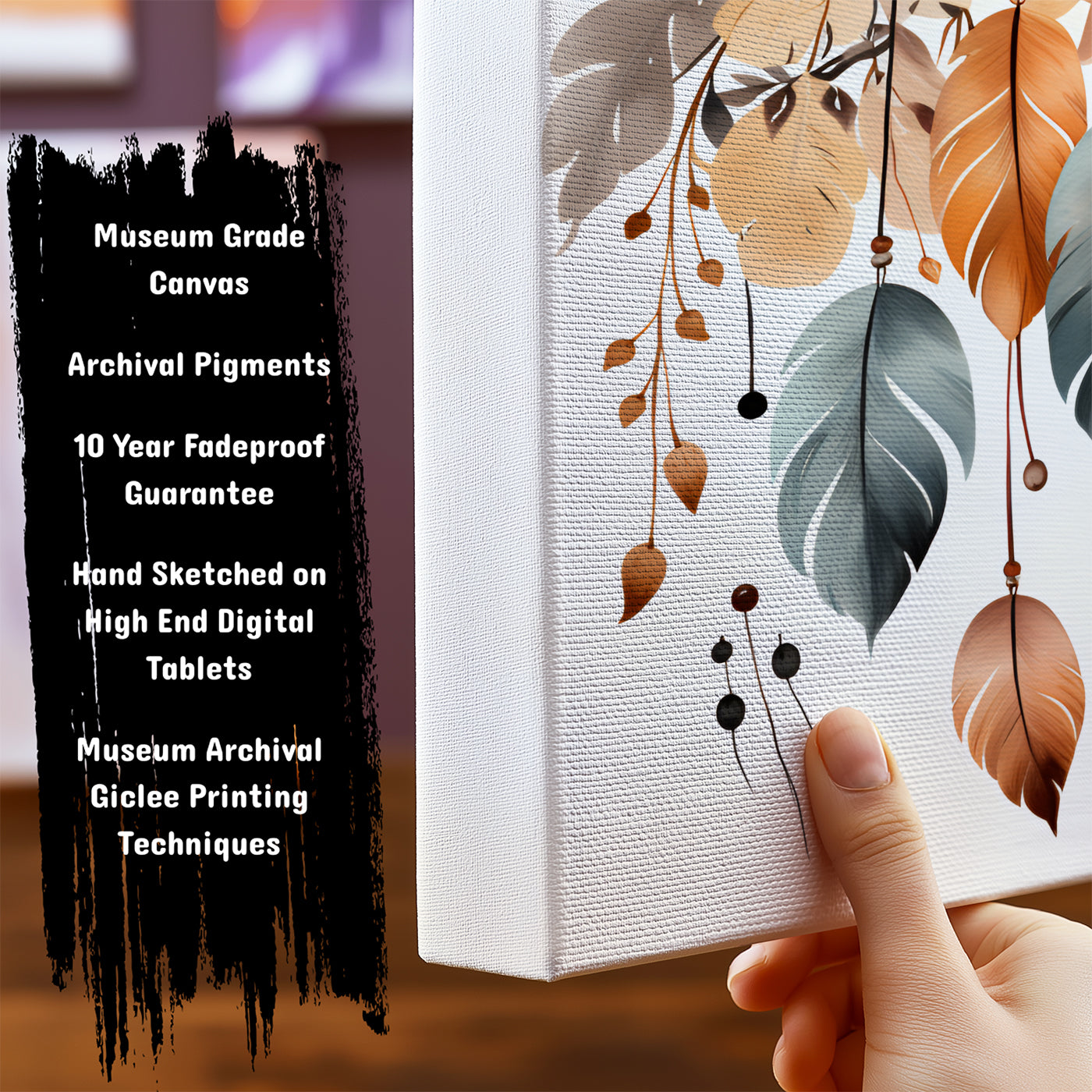 Information about Boho Canvas Art