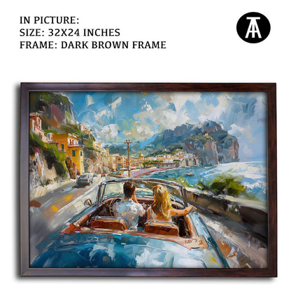 Artwork in Metal Champagne Gold Frame