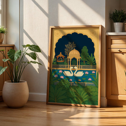 Heritage Indian Painting in a Lifestyle Setting