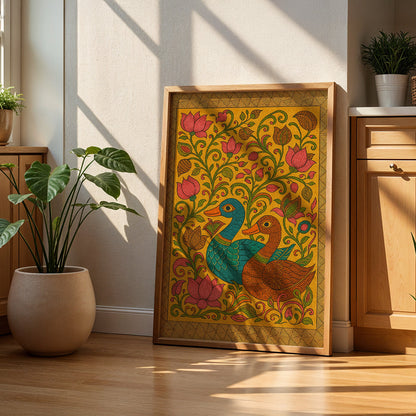 Heritage Indian Painting in a Lifestyle Setting