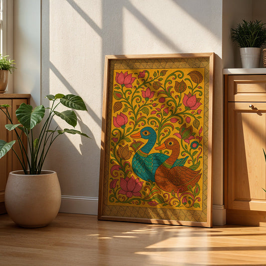 Heritage Indian Painting in a Lifestyle Setting
