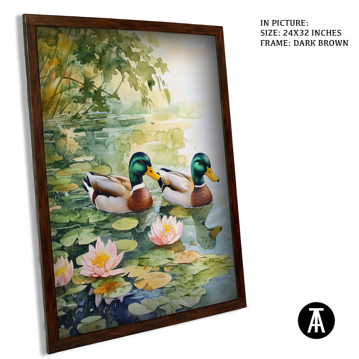 Artwork in Metal Champagne Gold Frame