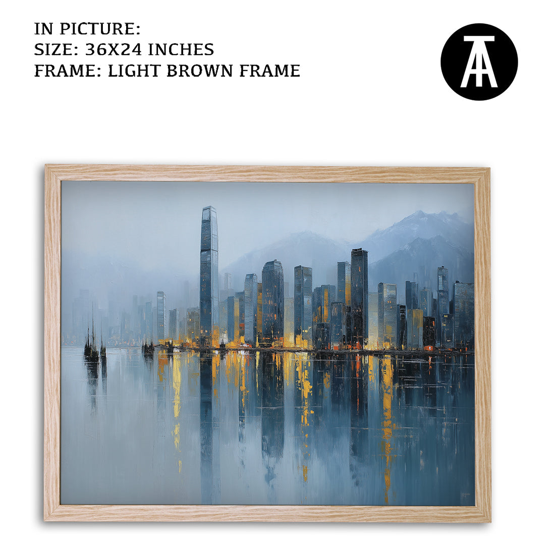 Artwork in Metal Earling Silver Frame