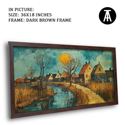 Artwork in Metal Champagne Gold Frame