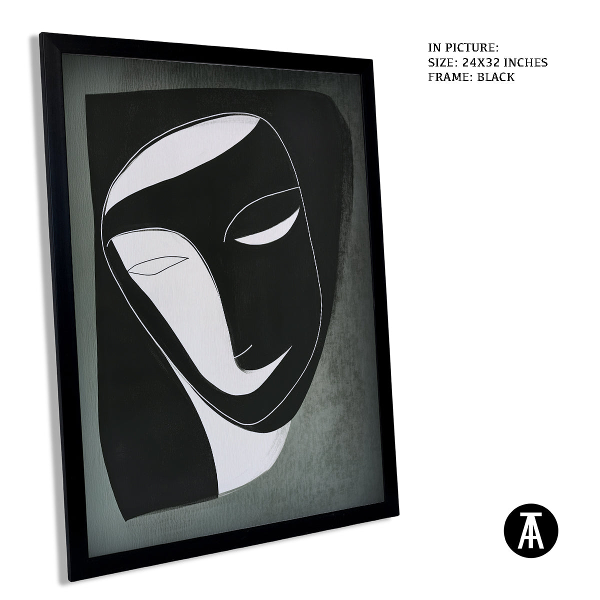 Sample Artwork in Black Frame
