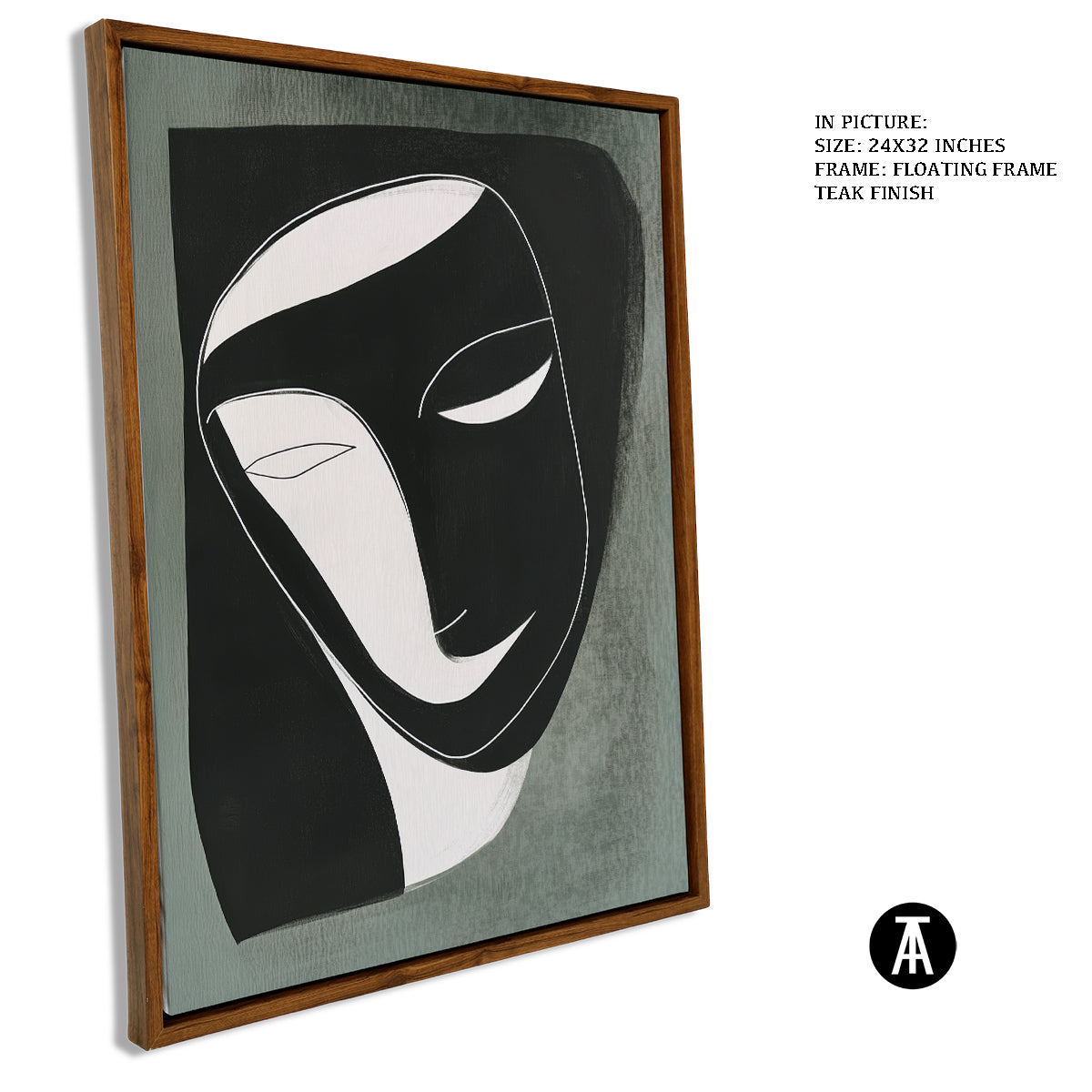 Sample Artwork in Floating Frame