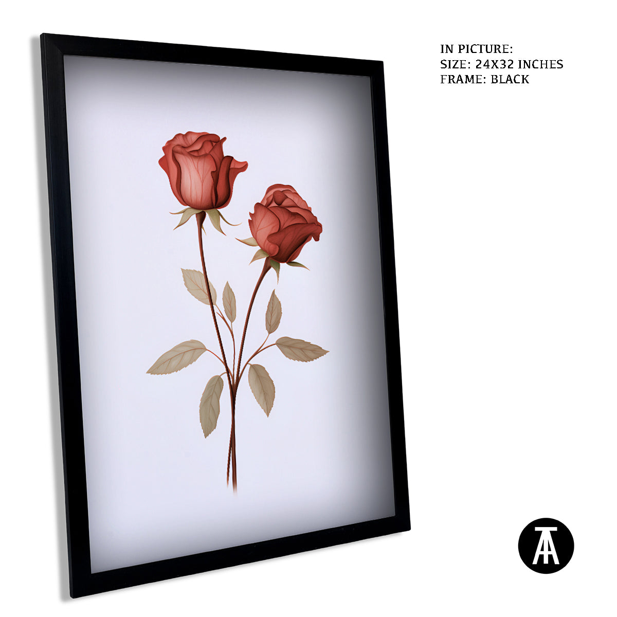 Sample Artwork in Black Frame