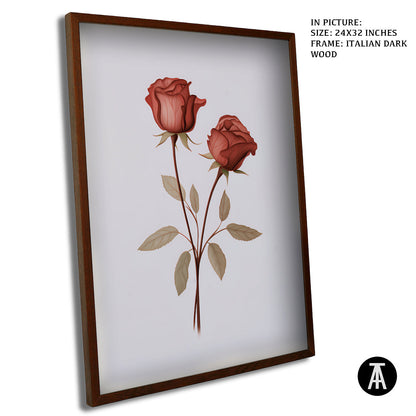 Sample Artwork in Italian Wood Framing Dark