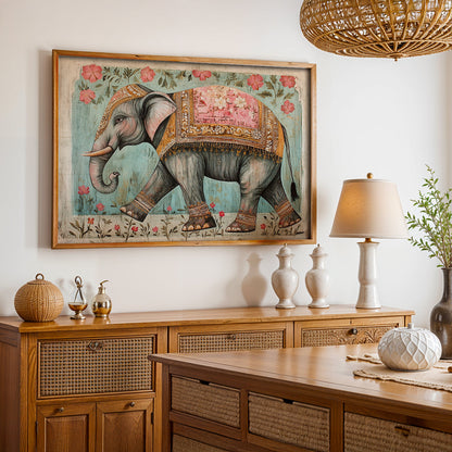 Heritage Indian Painting in a Lifestyle Setting