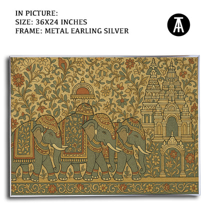 Artwork in Metal Earling Silver Frame