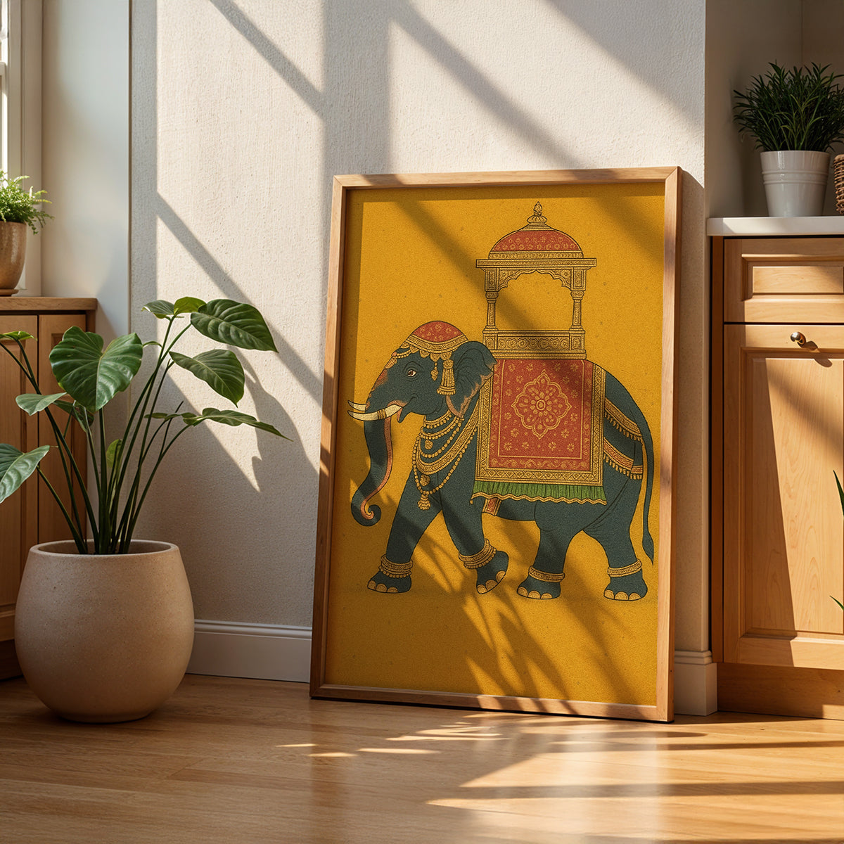 Heritage Indian Painting in a Lifestyle Setting
