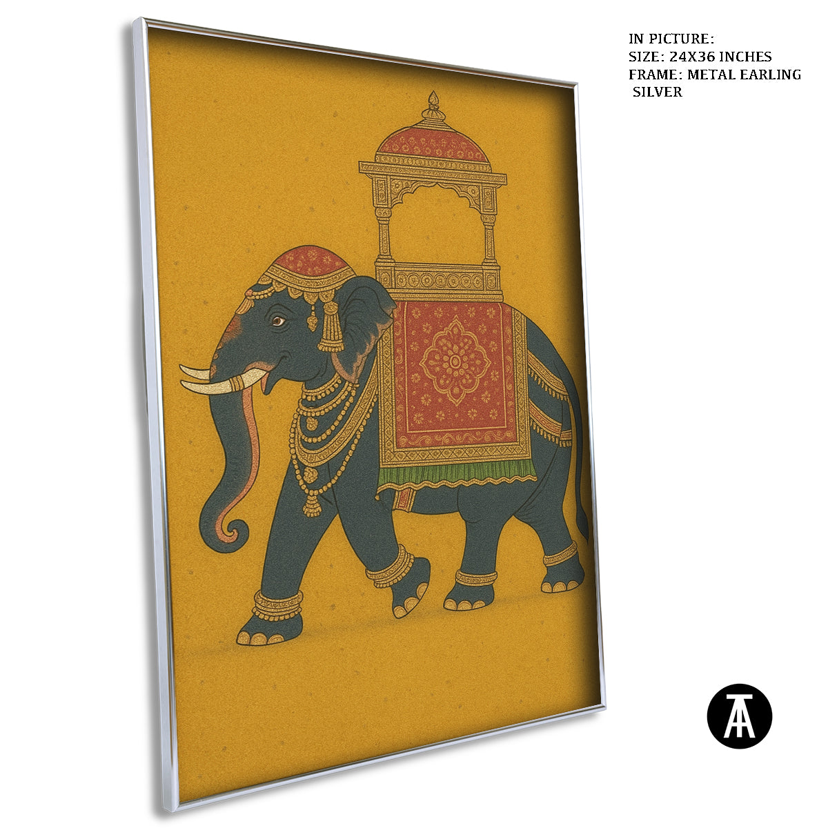 Artwork in Metal Earling Silver Frame