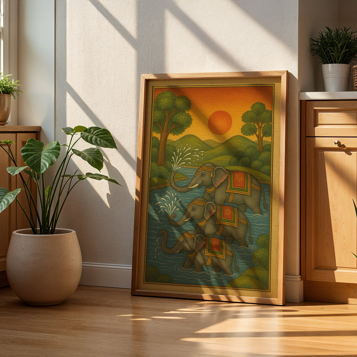 Heritage Indian Painting in a Lifestyle Setting