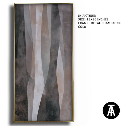 Artwork in Light Brown Frame
