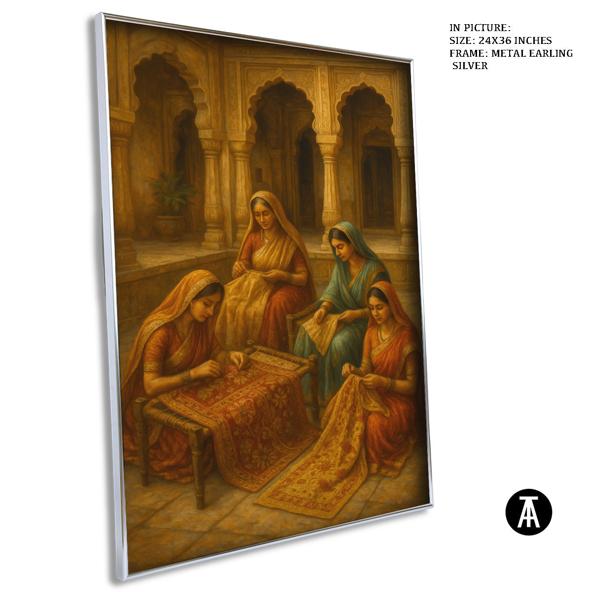Artwork in Metal Earling Silver Frame