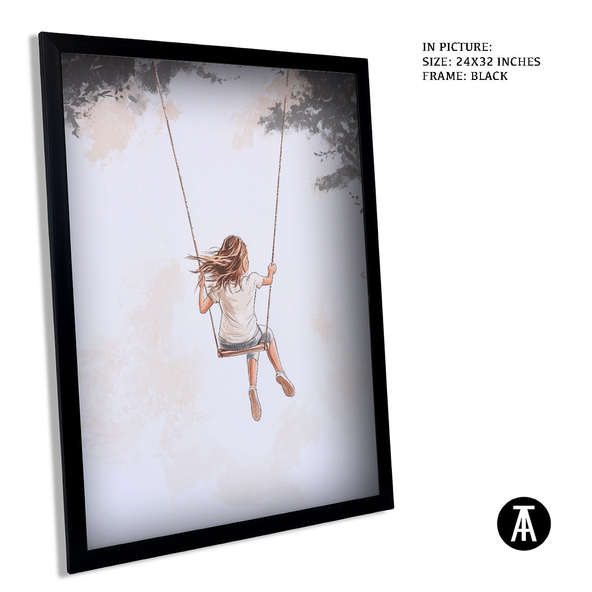 Artwork in Metal Earling Silver Frame