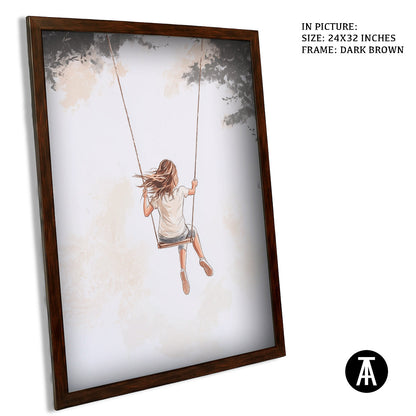 Artwork in Metal Champagne Gold Frame