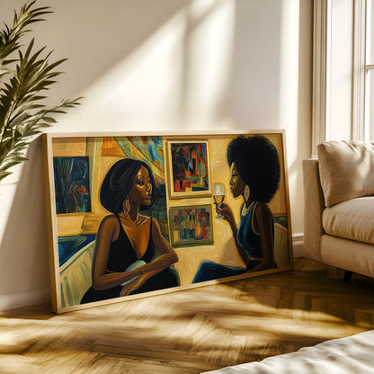 Modern Art Painting in a Lifestyle Setting
