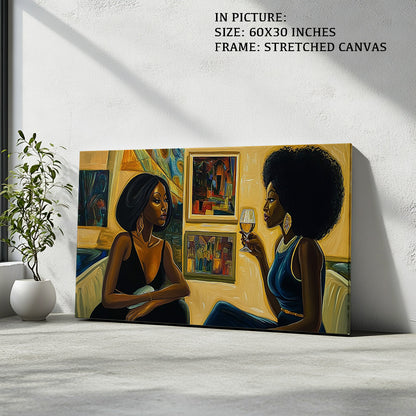 Artwork in Natural Wood Frame
