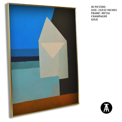 Artwork in Metal Champagne Gold Frame