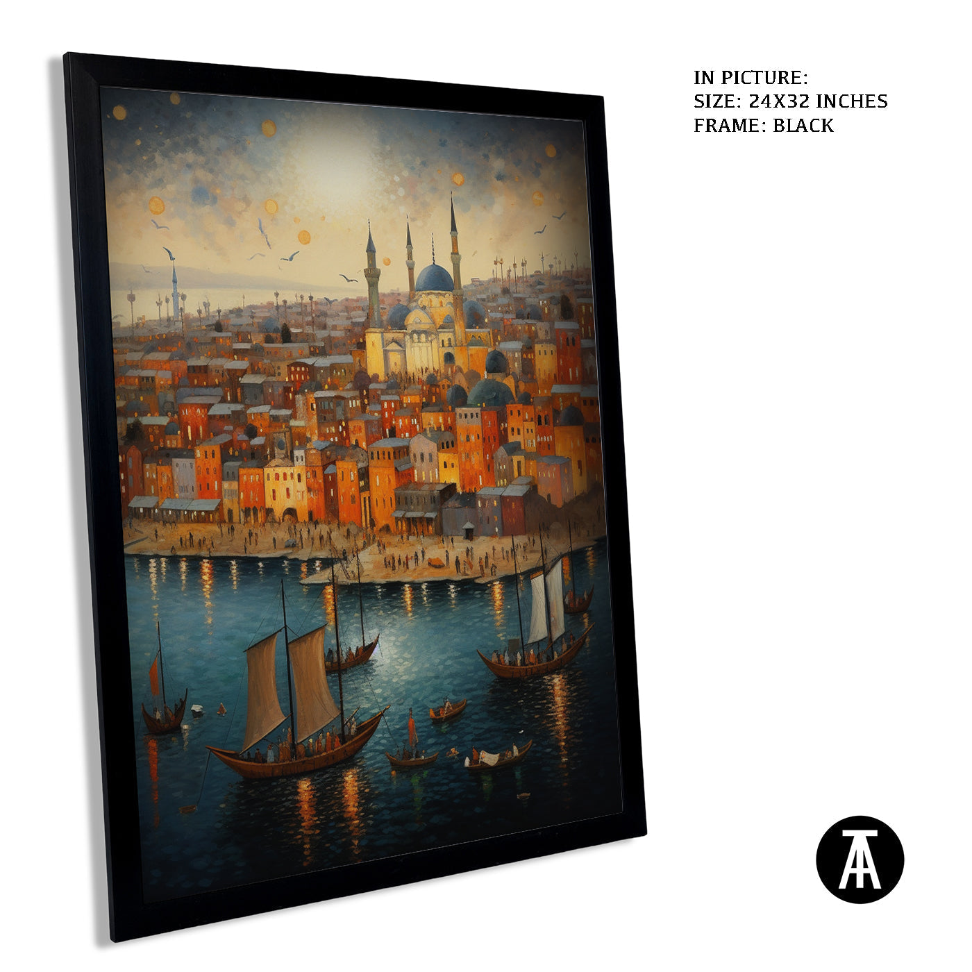 Artwork in Metal Earling Silver Frame