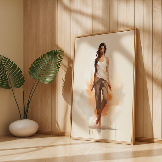 Boho Painting in a Lifestyle Setting
