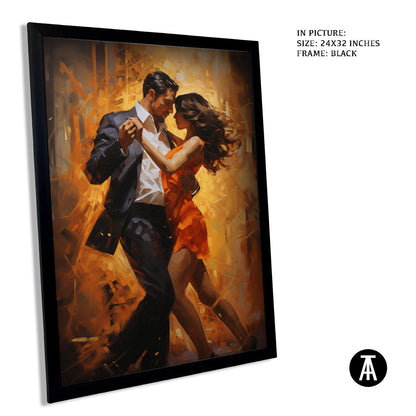 Sample Artwork in Black Frame