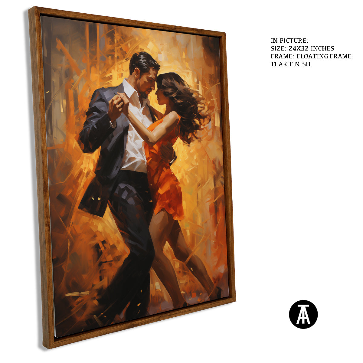 Sample Artwork in Floating Frame