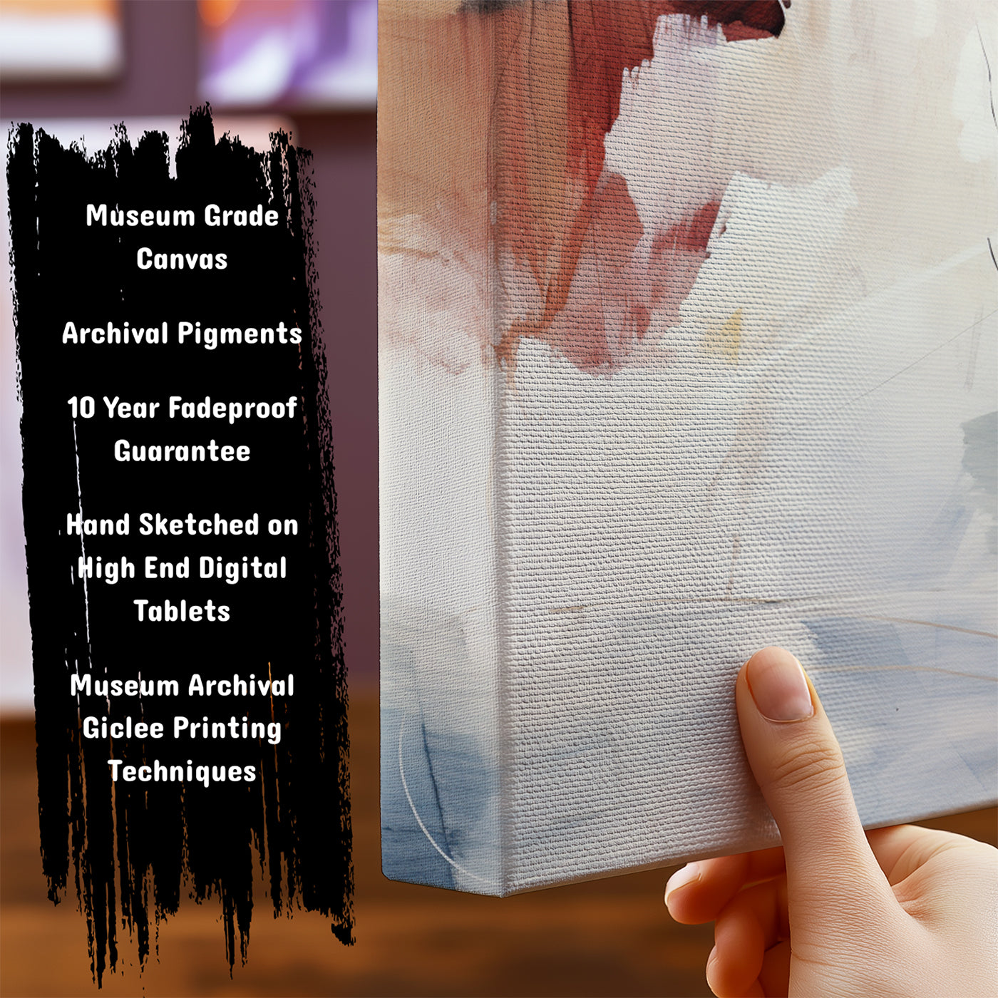 Information about Abstract Canvas Art Print