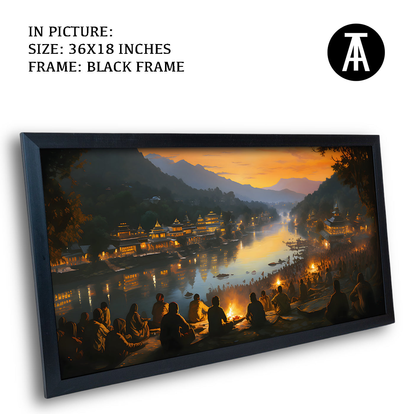 Artwork in Metal Earling Silver Frame
