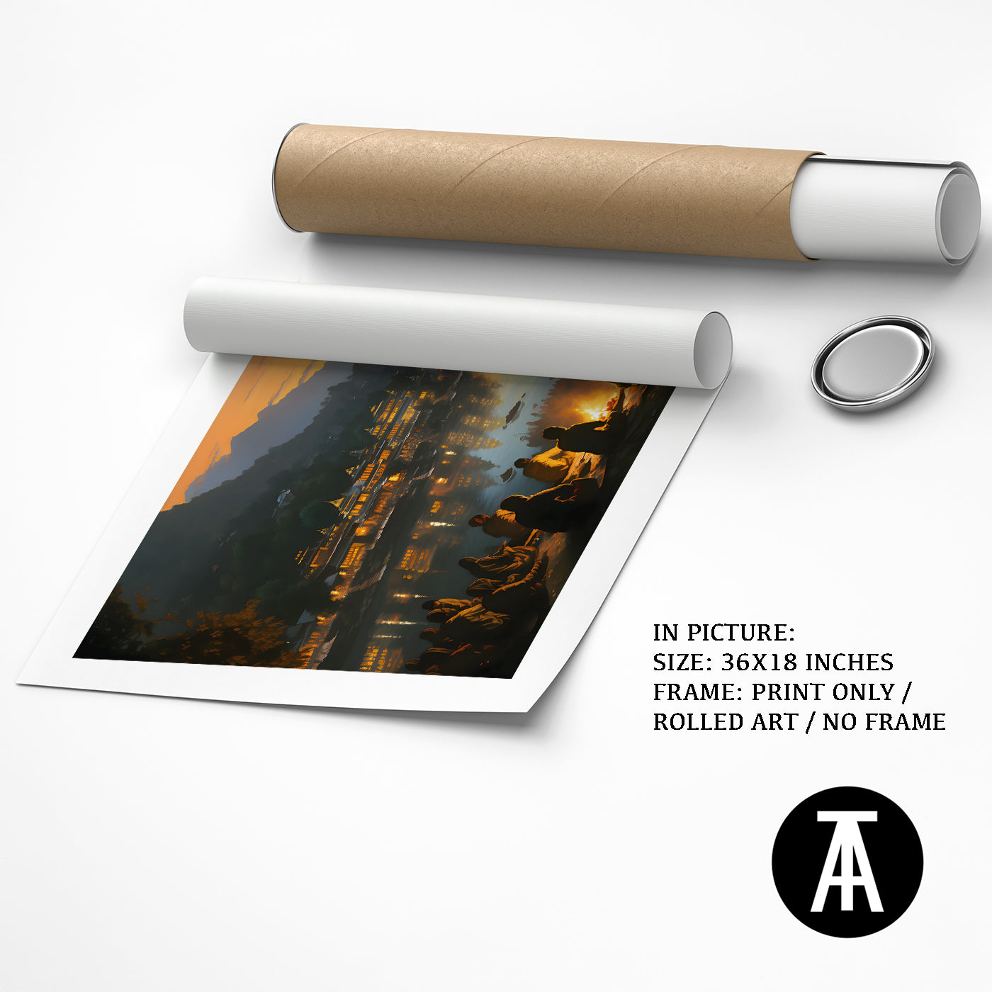 Artwork as Print Only or Rolled Art