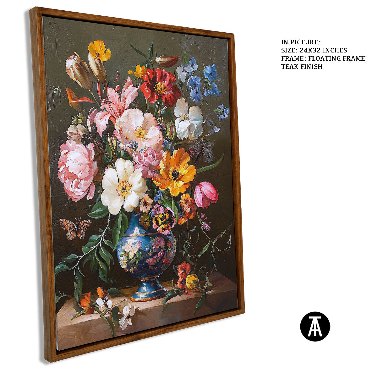 Sample Artwork in Floating Frame