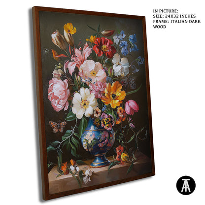Sample Artwork in Italian Wood Framing Dark