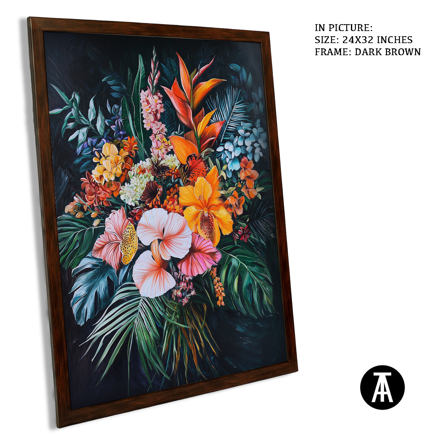 Artwork in Metal Champagne Gold Frame