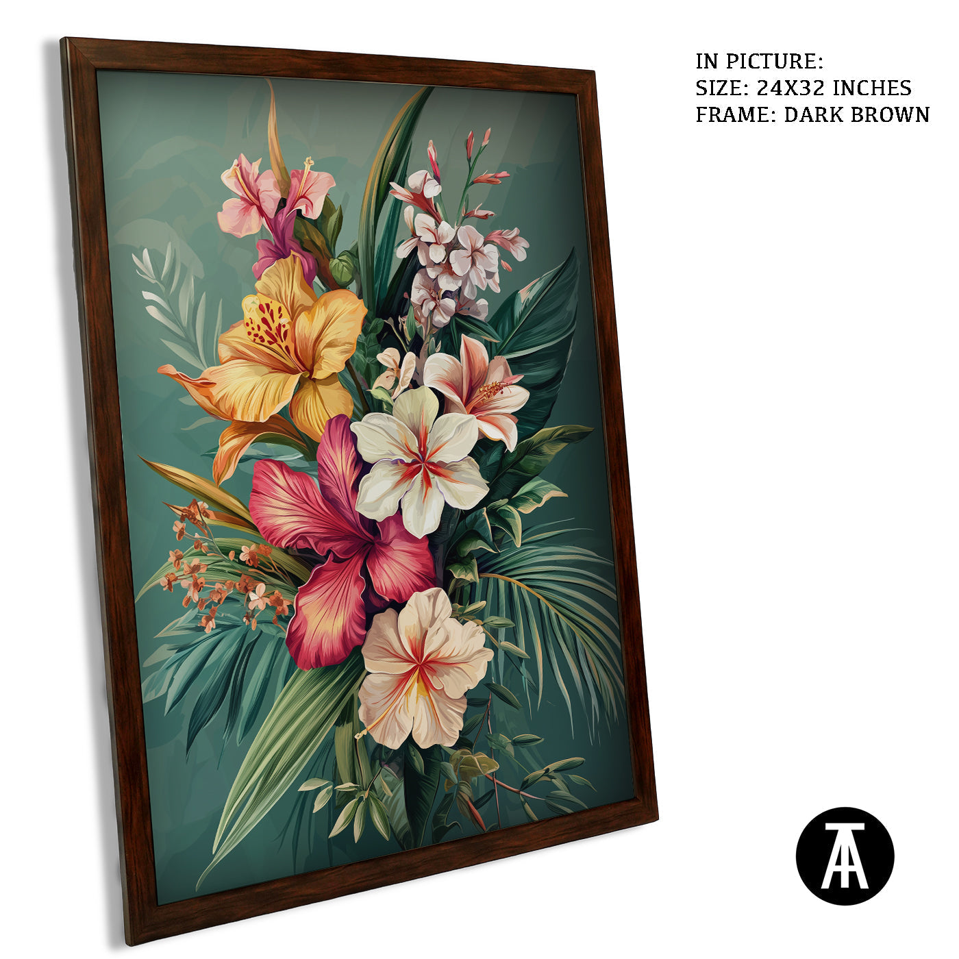 Artwork in Metal Champagne Gold Frame