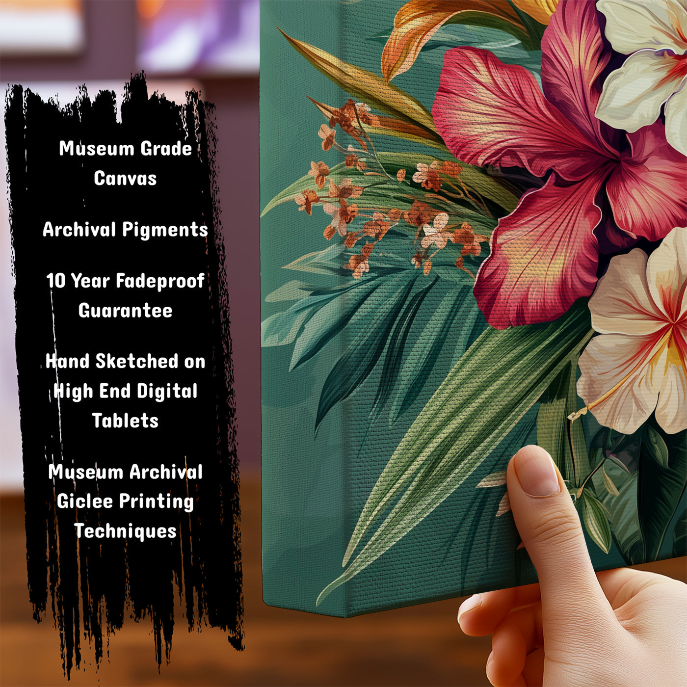 Information about Floral Botanical Canvas Art Print
