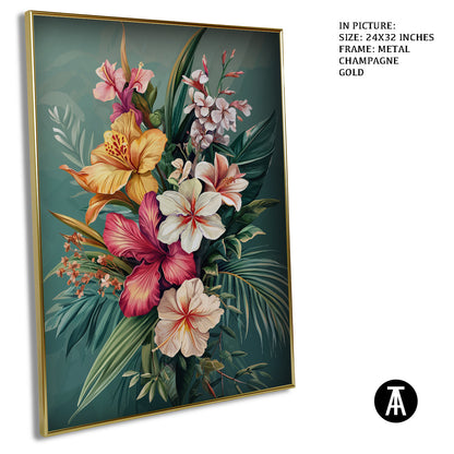 Artwork in Light Brown Frame