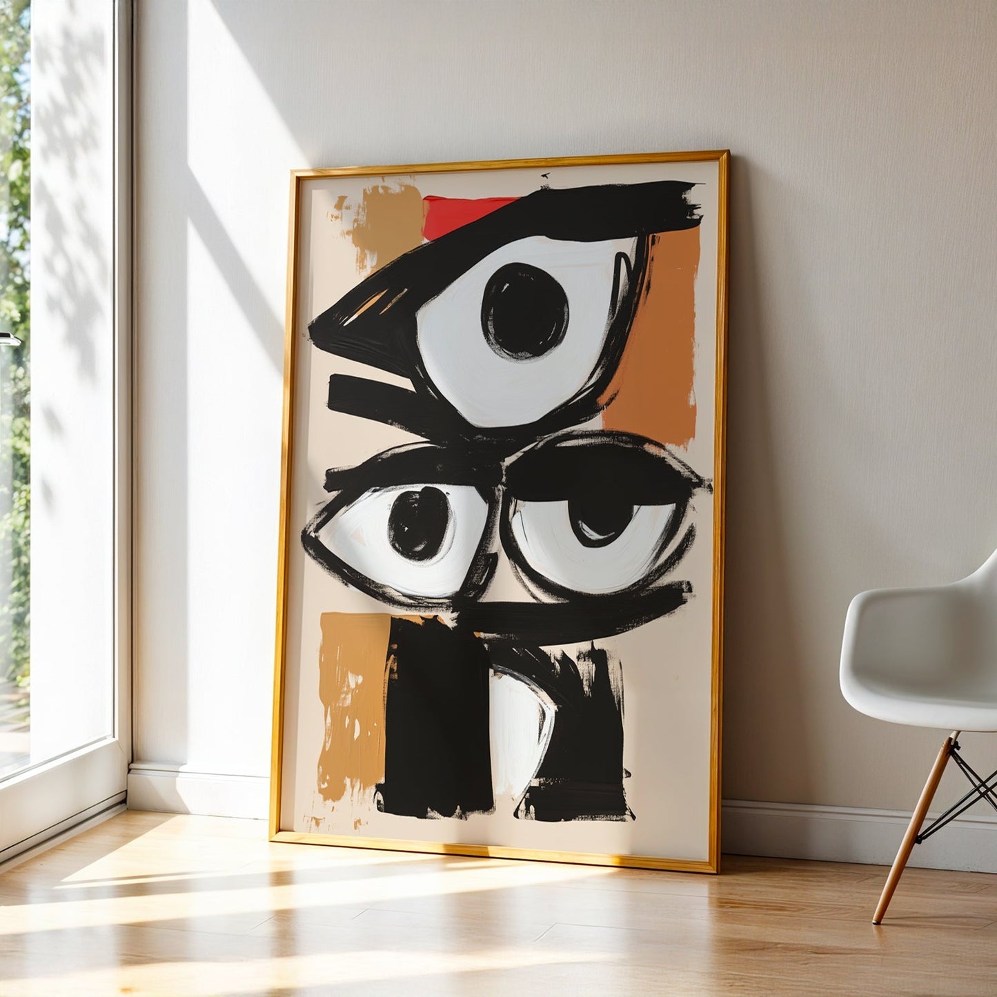 Abstract Art in a Lifestyle Setting Eye To Eye by NYC Abstract