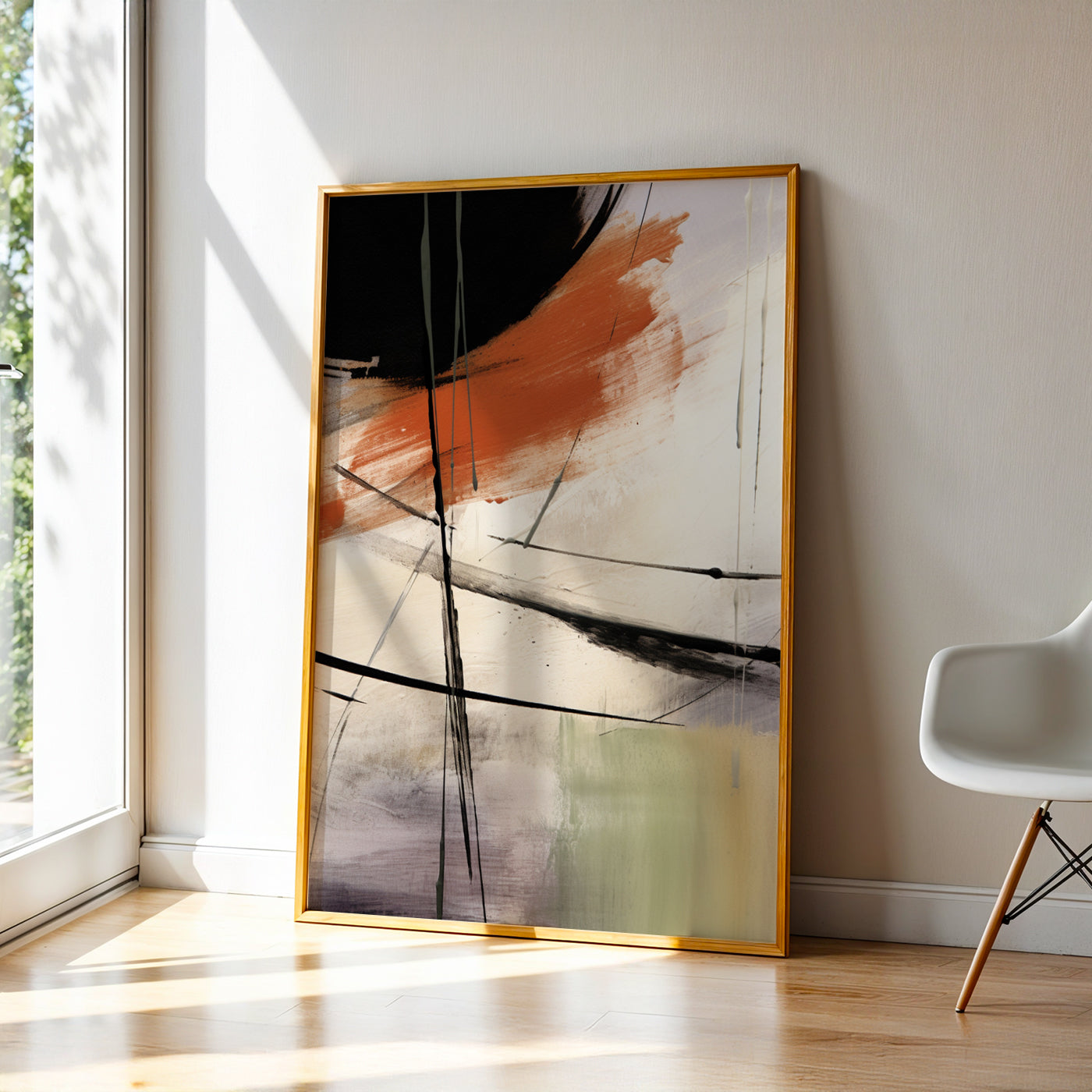 Abstract Painting in a Lifestyle Setting