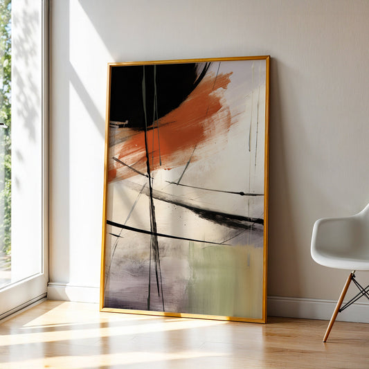 Abstract Painting in a Lifestyle Setting