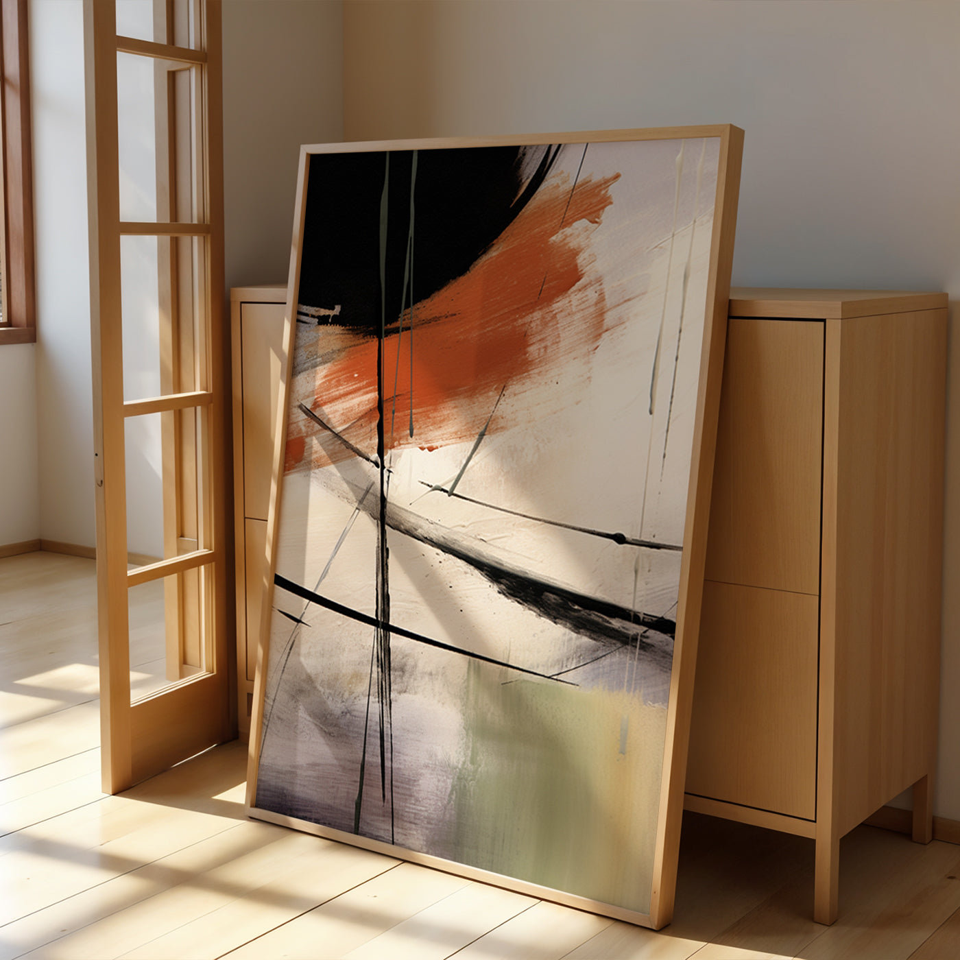Abstract Artwork in a Lifestyle Setting