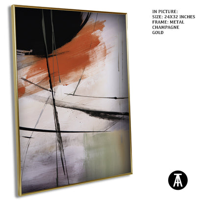 Artwork in Light Brown Frame