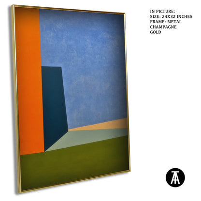 Artwork in Metal Champagne Gold Frame