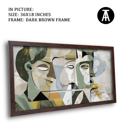 Artwork in Metal Champagne Gold Frame